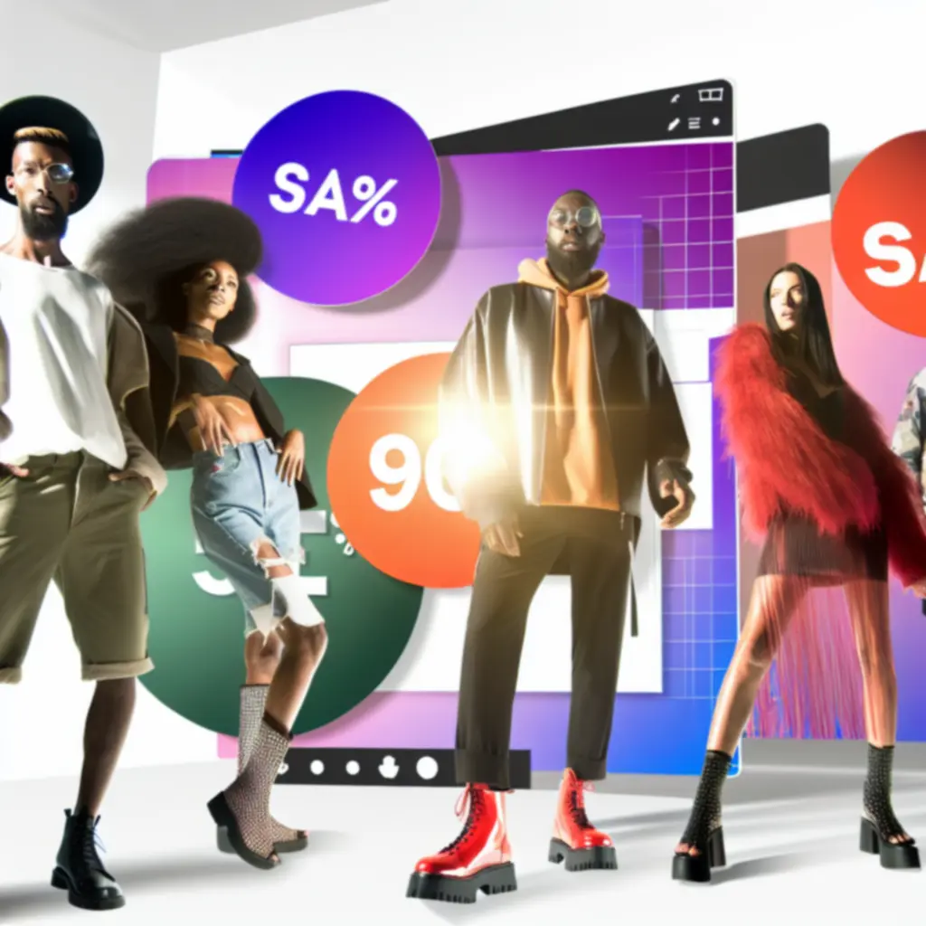 Promocyjna kompozycja obuwia z wyróżnionymi rabatami